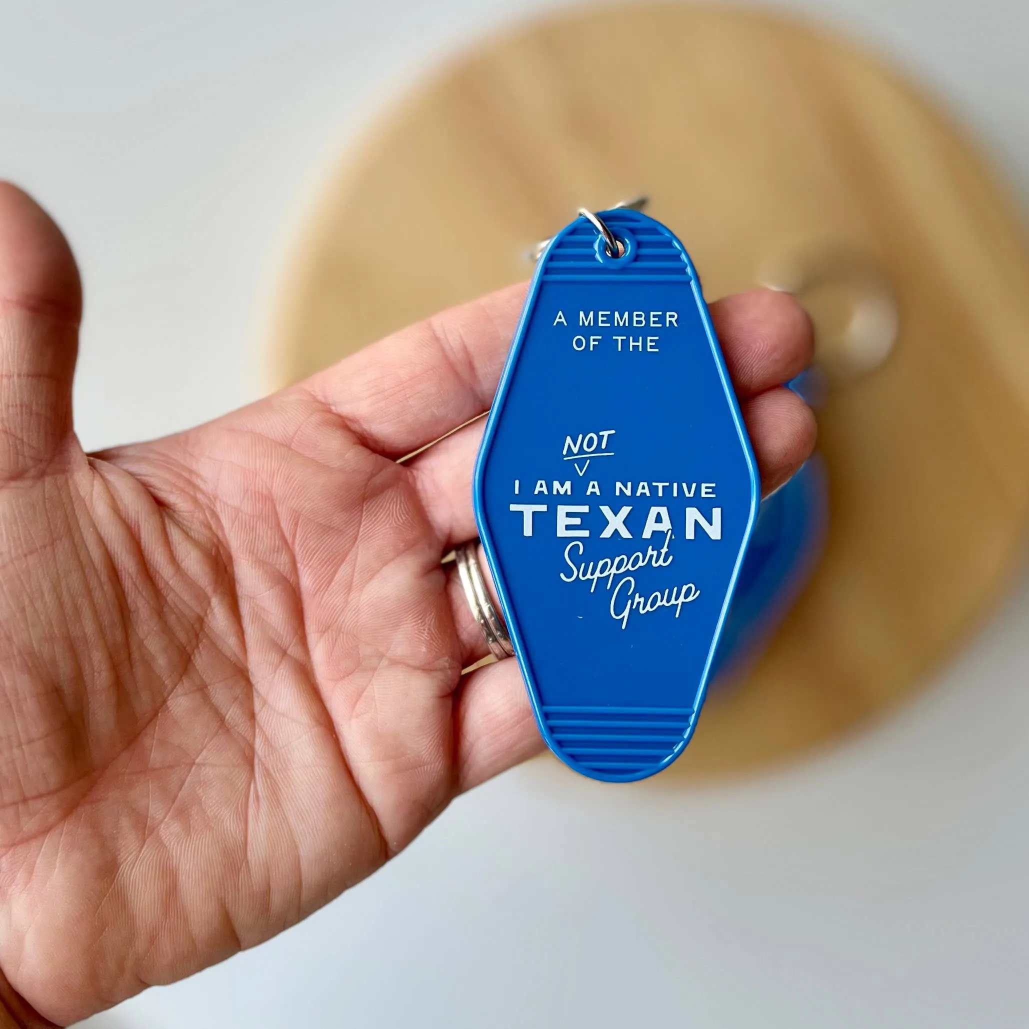 Morgan Lacey Hart - Not a Texas Native Keychain