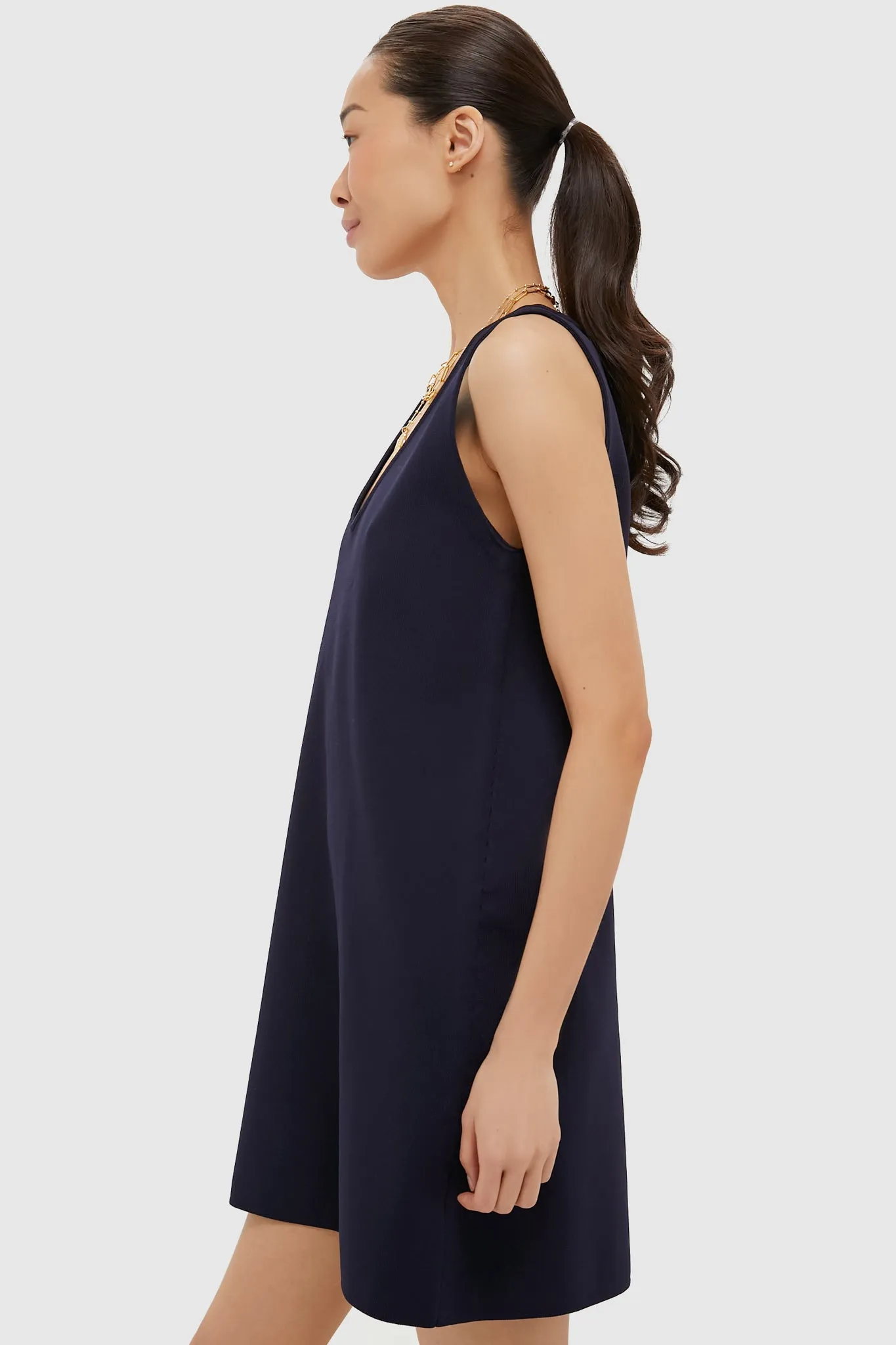 Navy Knit Bixby Dress