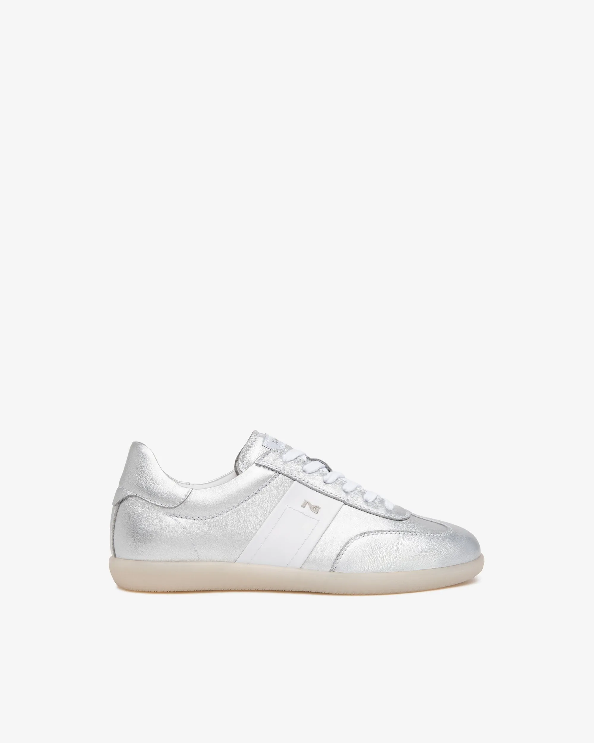 Nero Giardini Sporty Leather Lace Up Trainer