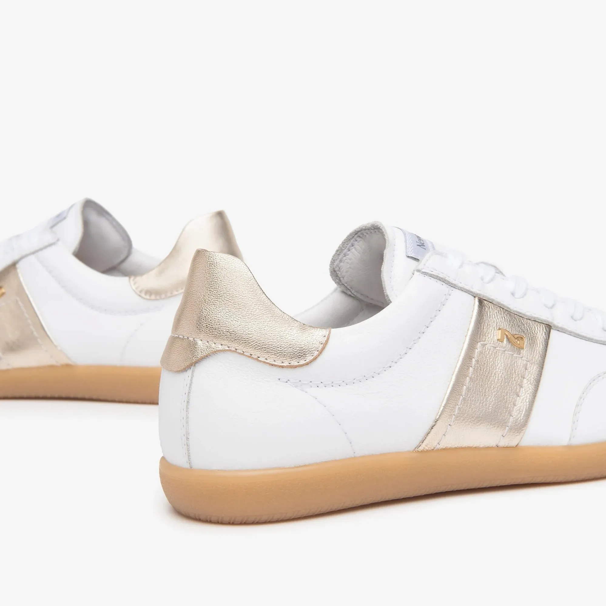 Nero Giardini Sporty Leather Lace Up Trainer