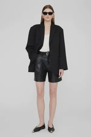 Nina Flats with metal Toe cap Black