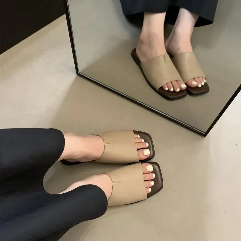 Open Toe Flats Sandals
