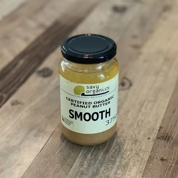 ORGANIC PEANUT BUTTER SMOOTH 375G