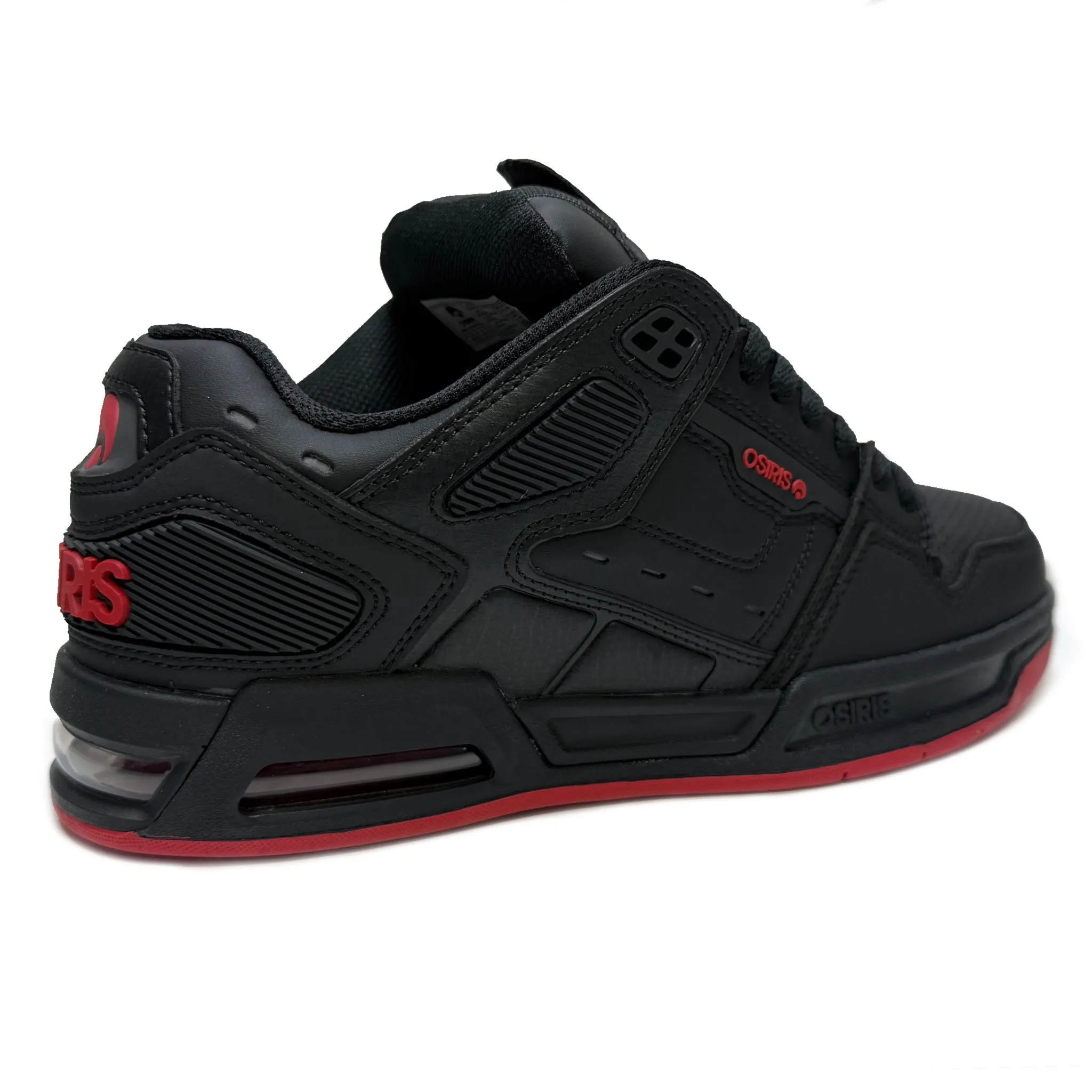 OSIRIS SHOES PERIL BLACK RED TRAINERS