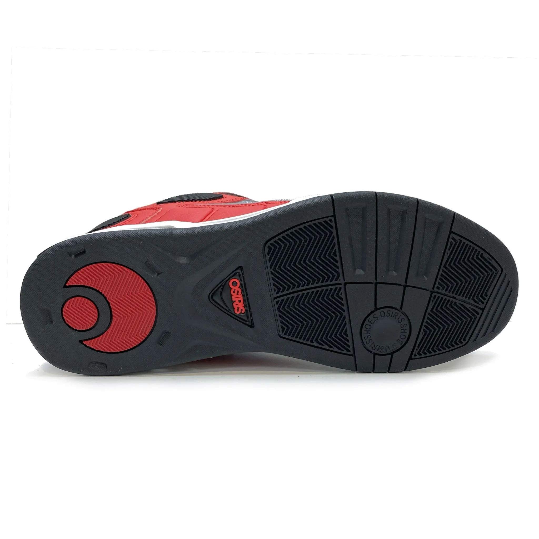 OSIRIS SHOES PERIL GREY RED BLACK TRAINERS