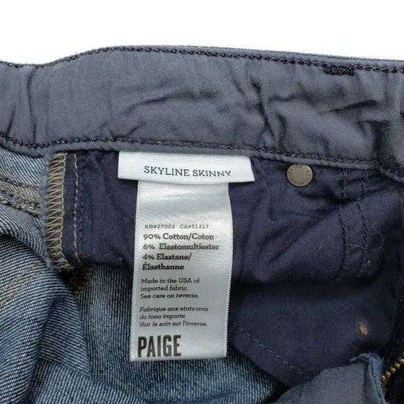 PAIGE Skyline Skinny Jeans in Trinity Wash