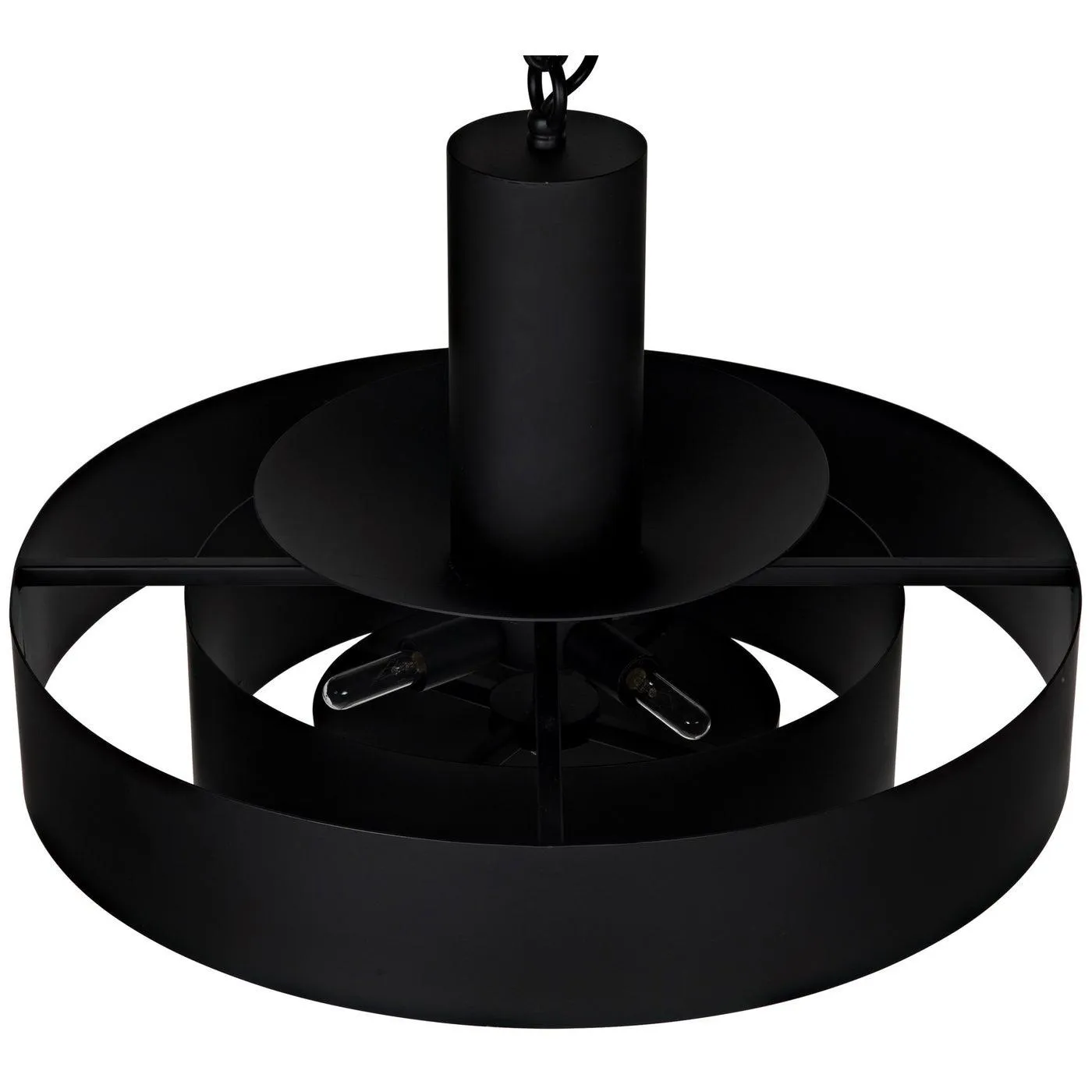 Parlor Pendant, Black Steel