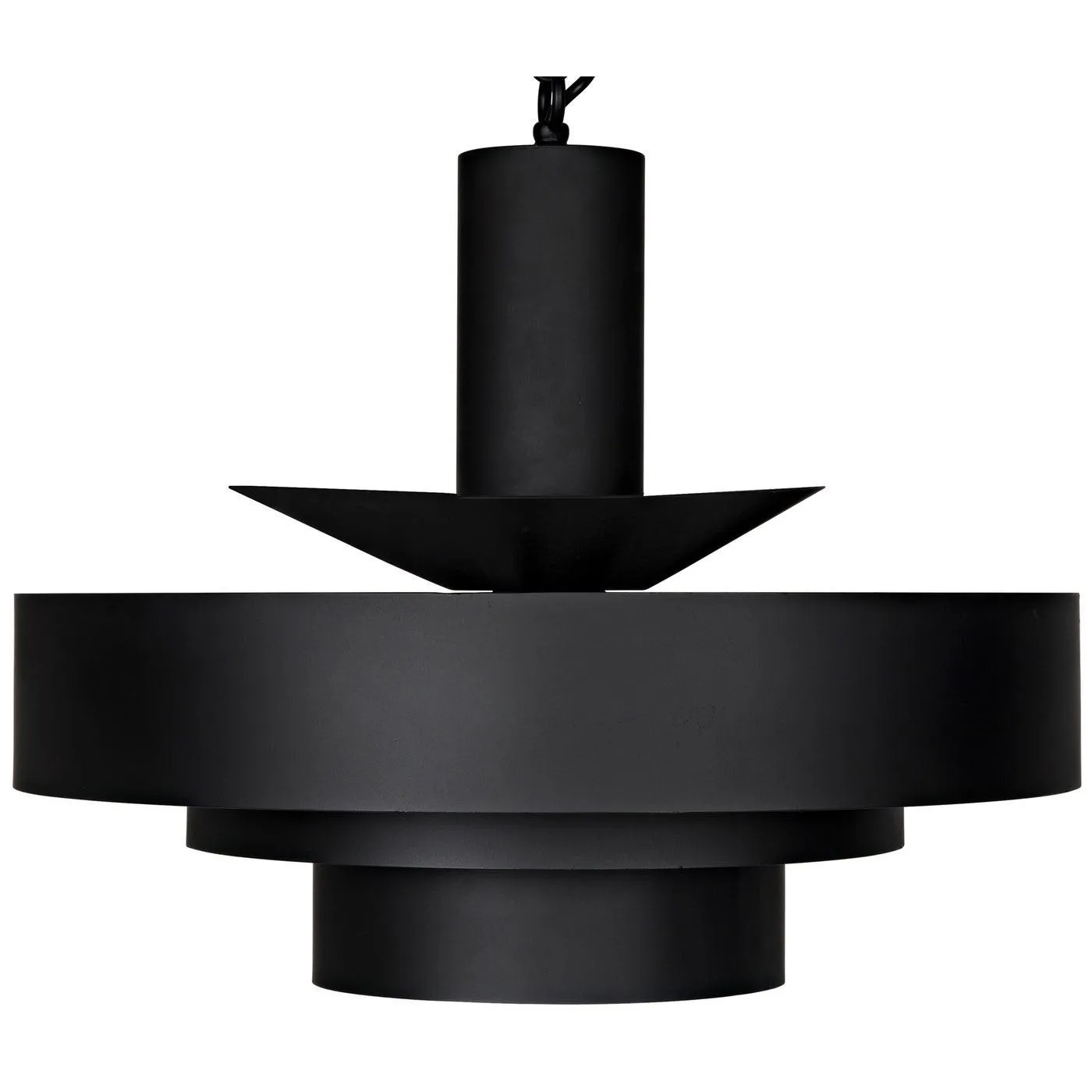 Parlor Pendant, Black Steel