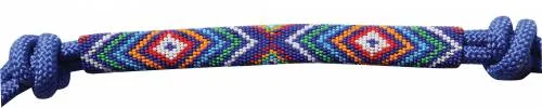 PC Beaded Rope Halter-Royal Blue
