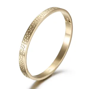 Punched smooth surface bracelet-NSB1663ST