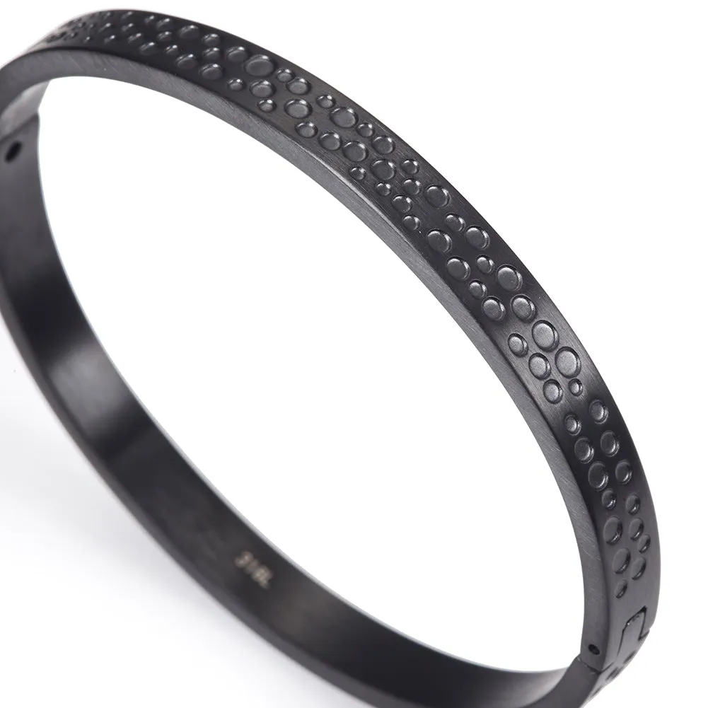 Punched smooth surface bracelet-NSB1663ST