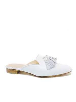 "Biba" Grained leather Tassel Mules
