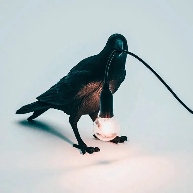Raven Lamp Accent