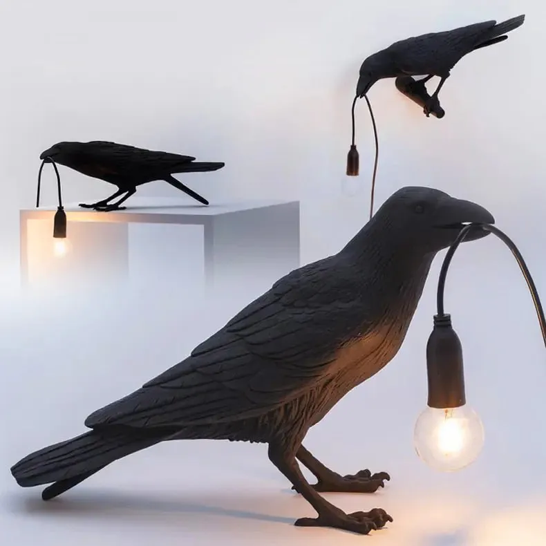 Raven Lamp Accent