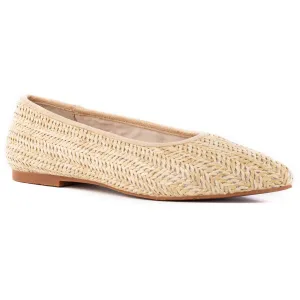 Seychelles Womens Back East Woven  Ballet Flats
