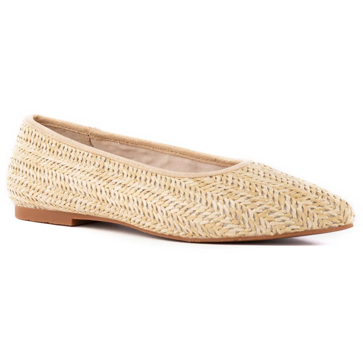 Seychelles Womens Back East Woven  Ballet Flats