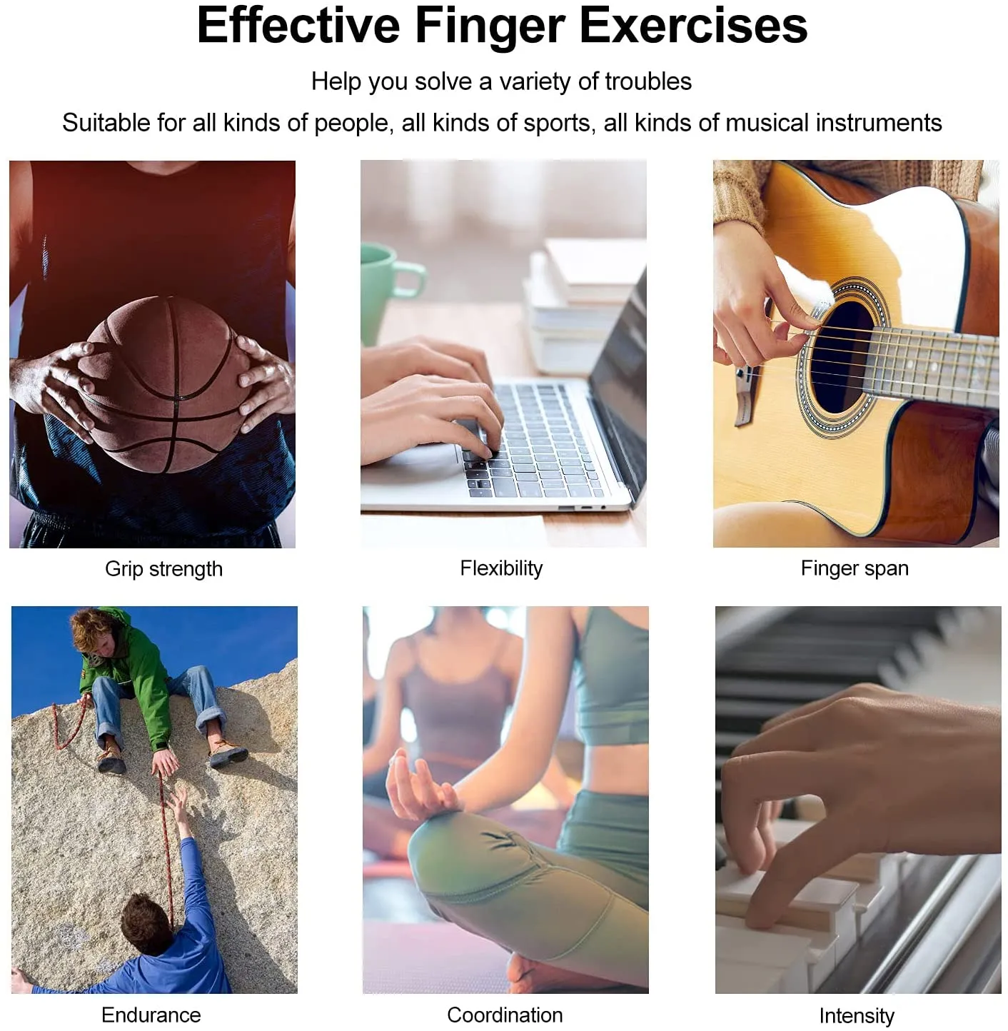 Silicone Grip Device Finger Exercise Stretcher Arthritis Hand Grip Trainer