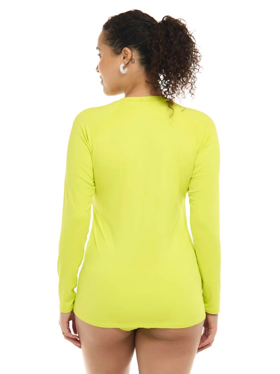 Sleek Rash Guard in Key Lime