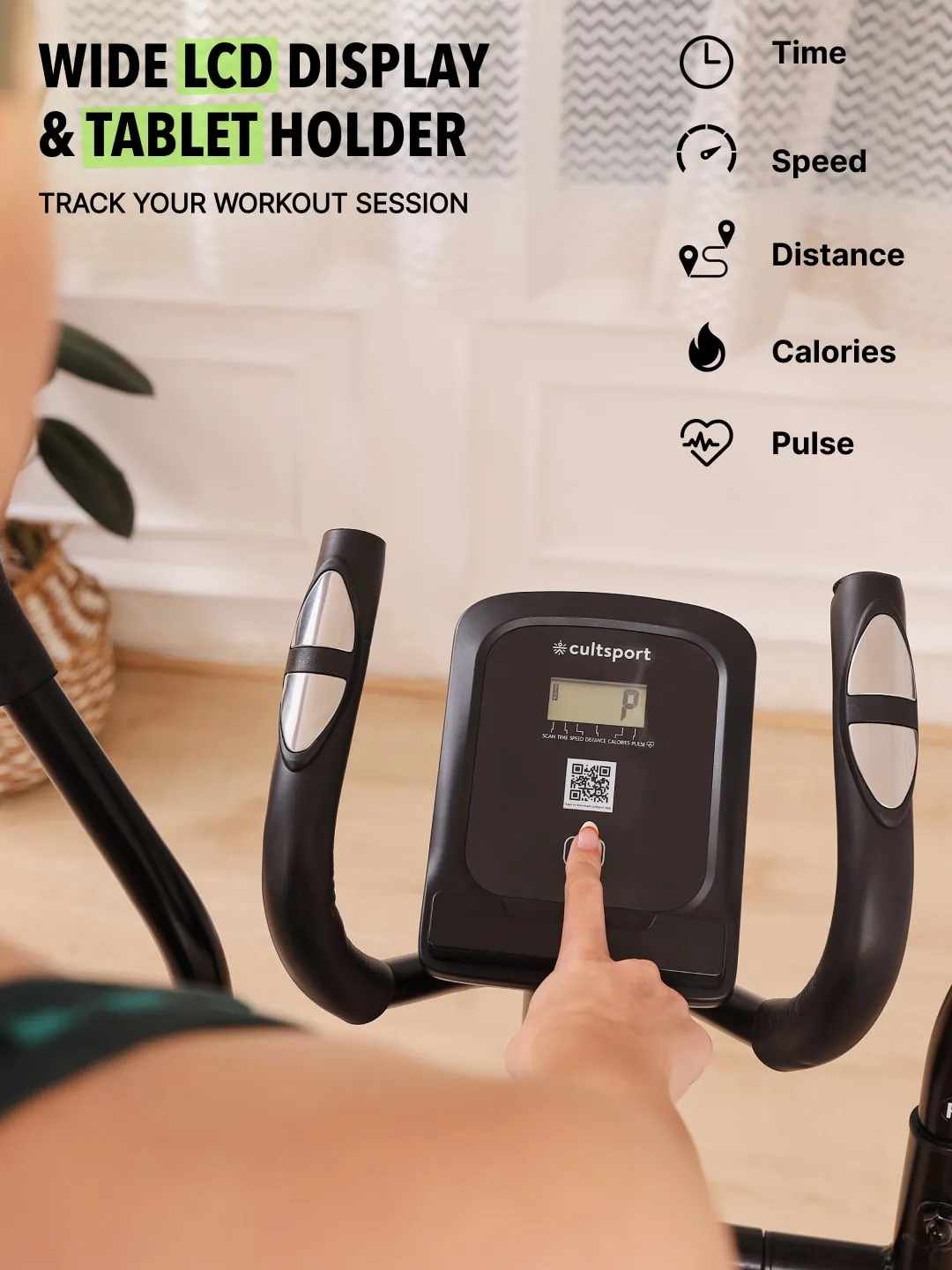 Smartcross Bern Elliptical Cross Trainer | 2kg Flywheel | Max Weight-120kg | 8 Level Magnetic Resistance (with 6 months extended warranty)