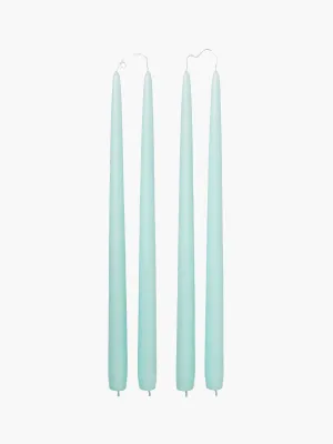 Smooth Taper Candles - Mint Green