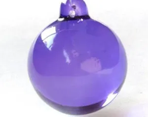 Smooth Violet Ball Chandelier Crystal Suncatcher