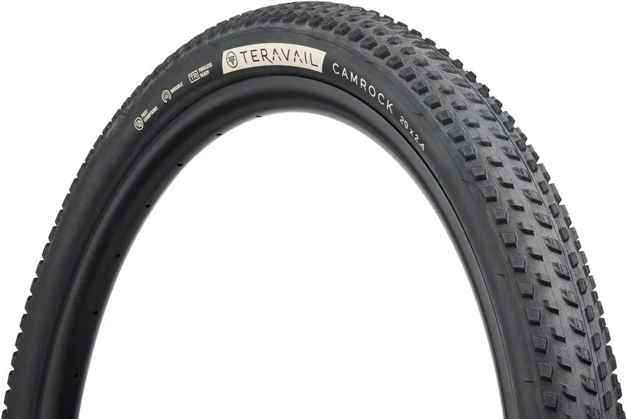 Teravail Camrock Tire - 29 x 2.4 Tubeless Folding BLK Durable Fast Compound