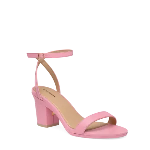 The Brenna - Pink Leather 3 Block