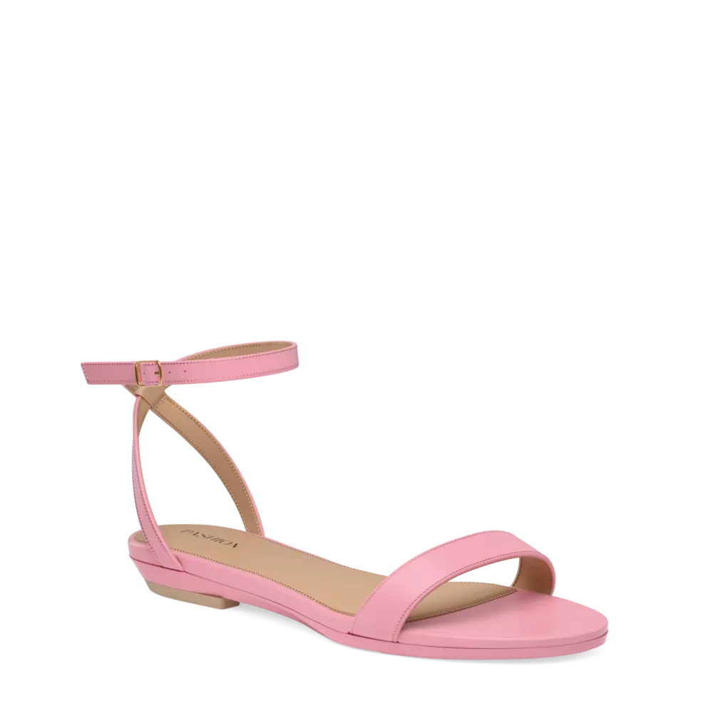 The Brenna - Pink Leather 3 Block