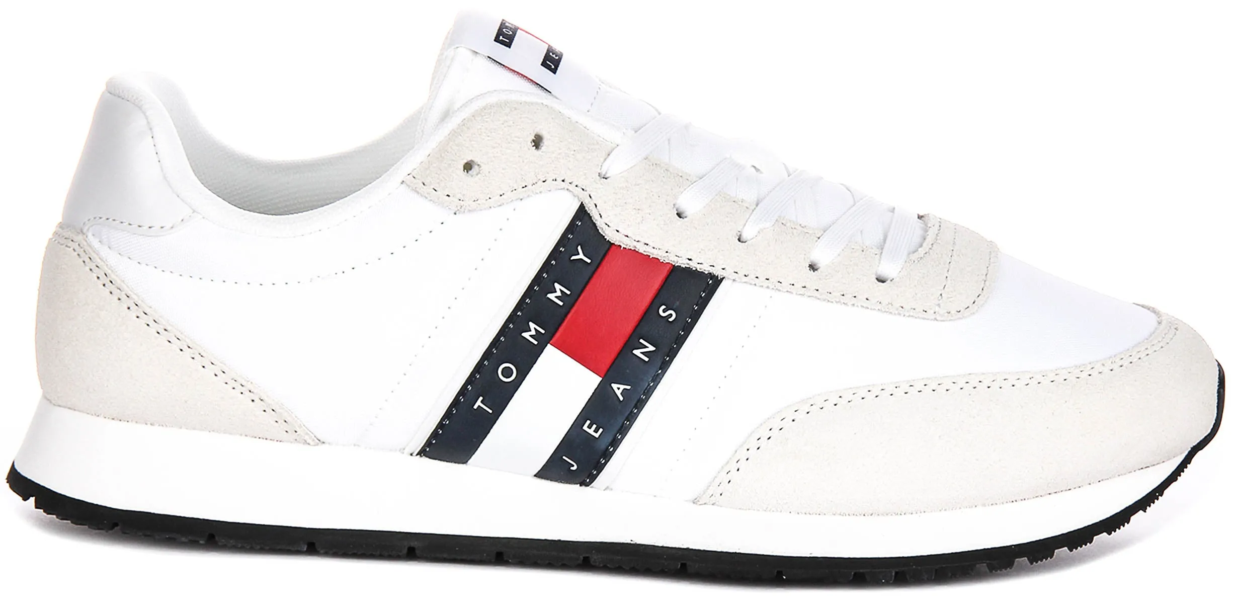 Tommy Hilfinger Runner In White Navy For Men
