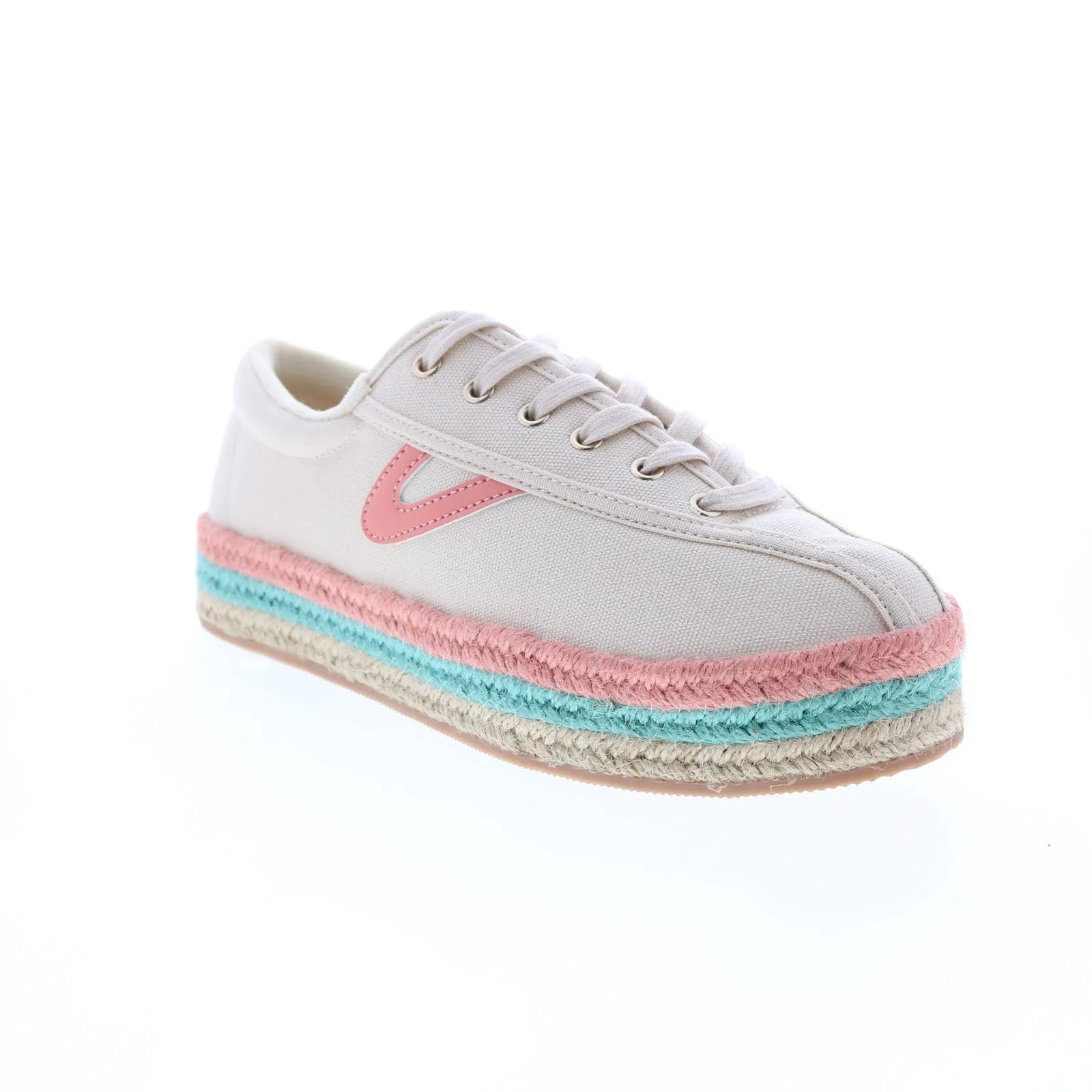 Tretorn Nylite Espadrille A-NYLITEPBE Womens Beige Lifestyle Sneakers Shoes