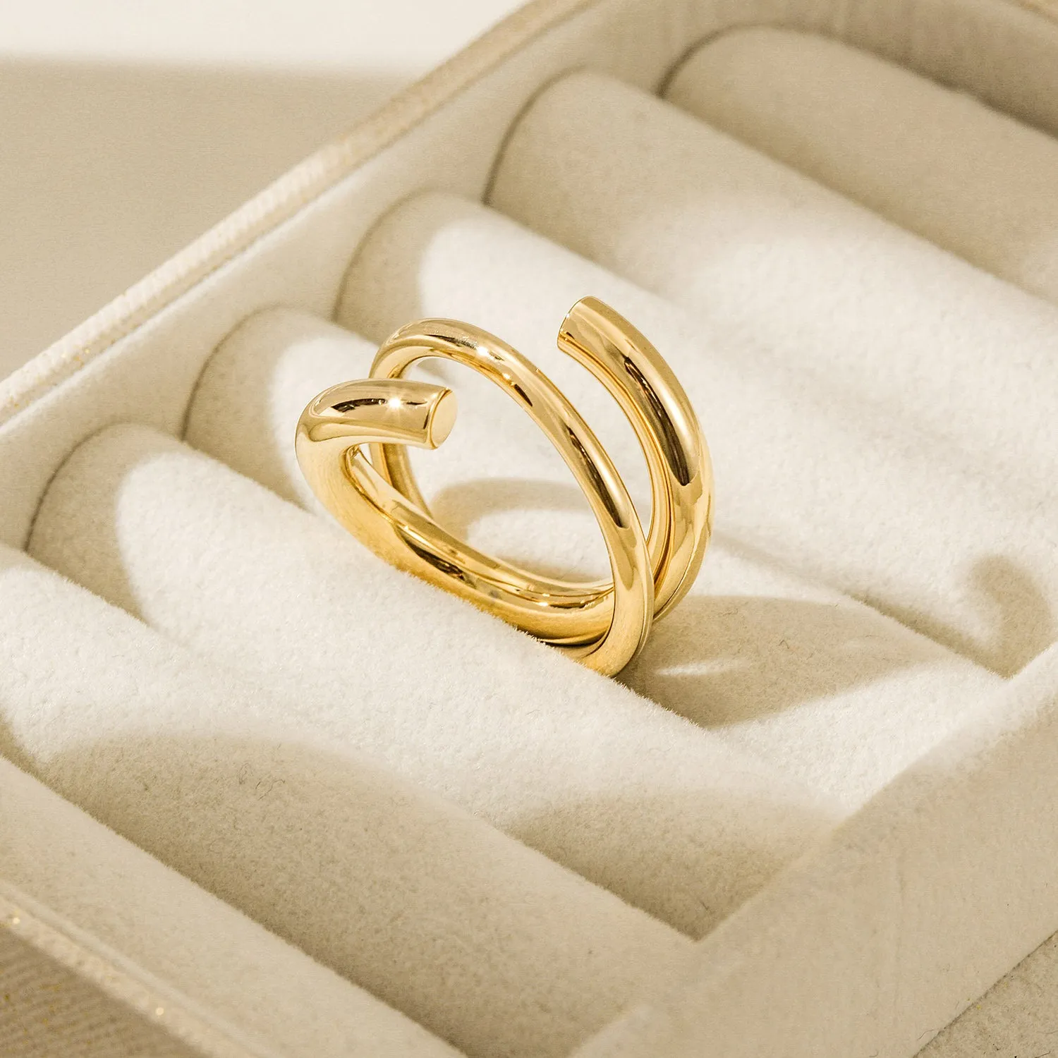 Twisted smooth ring-NSR251STGC