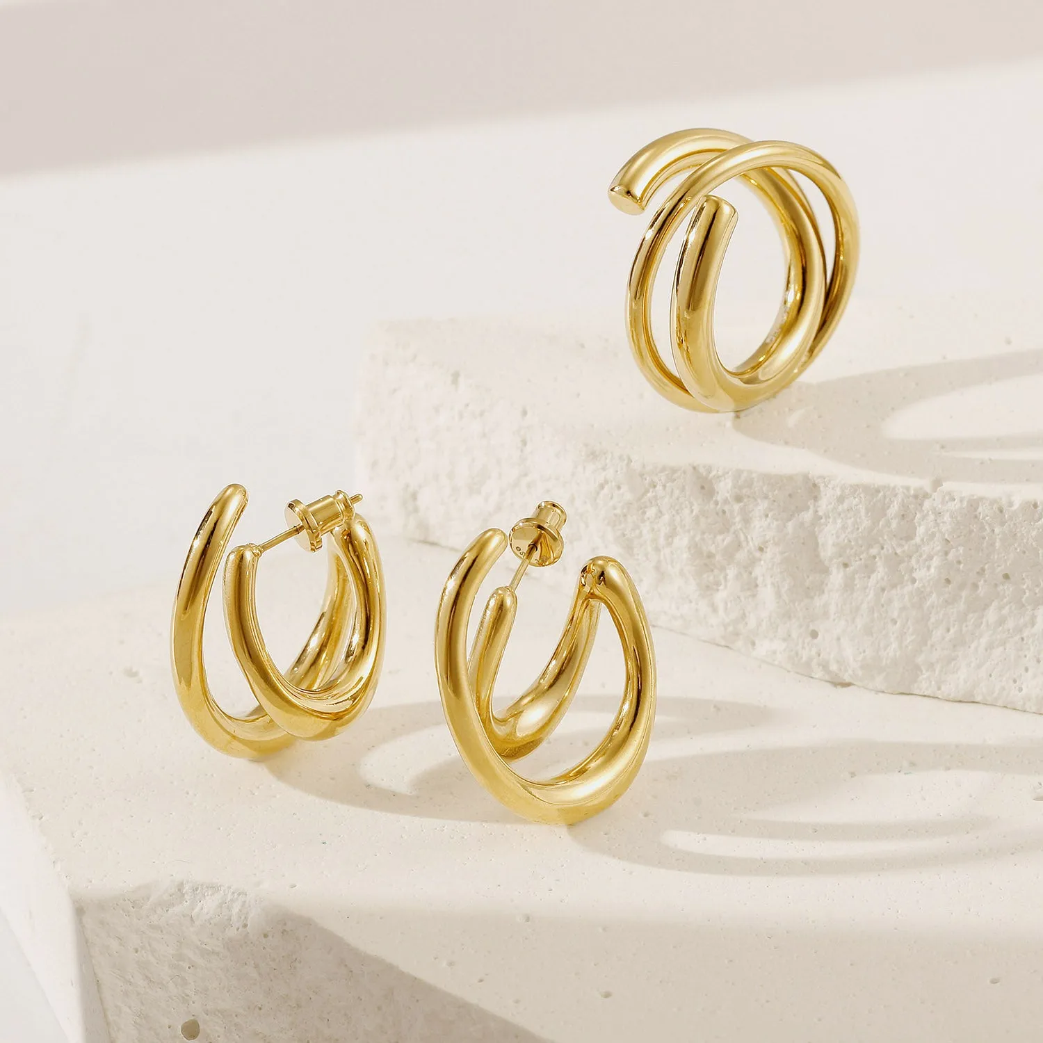 Twisted smooth ring-NSR251STGC
