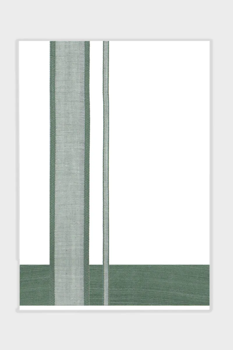 Unique Navya - Dark Green Smooth Cotton Double Layered Dhoti With Fancy Borders | Uathayam
