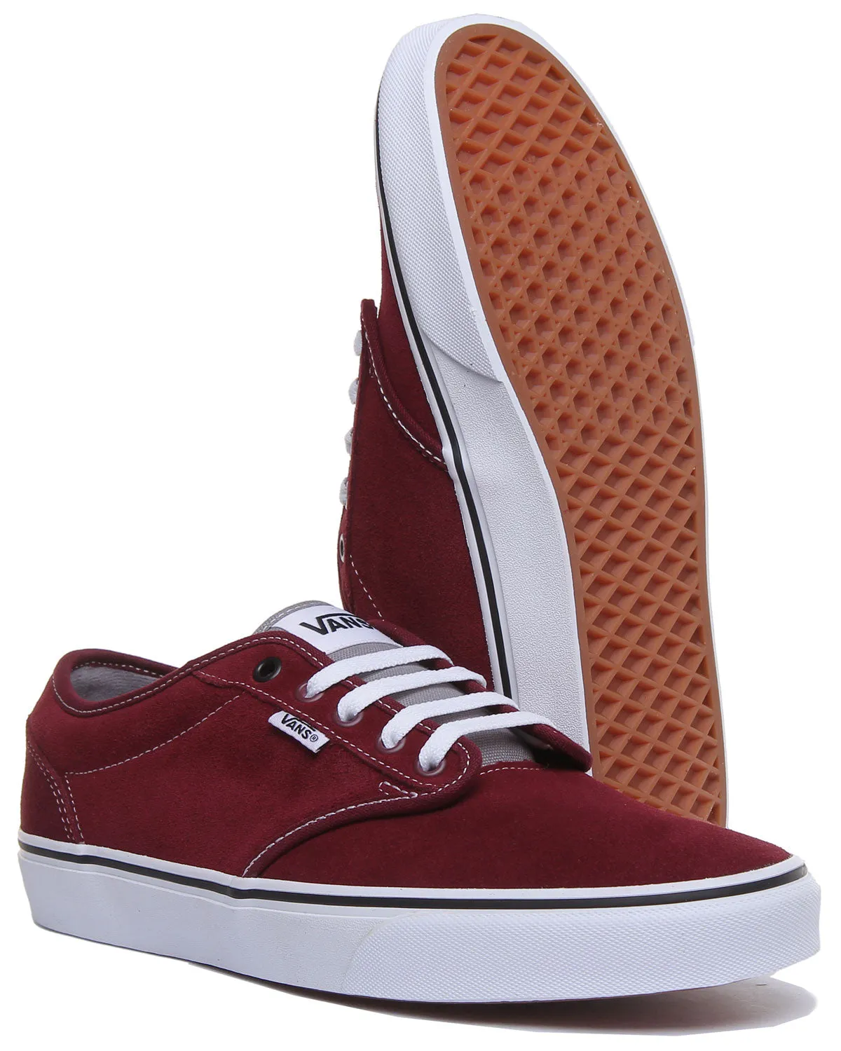 Vans Atwood Casual Trainer In Burgundy For Men