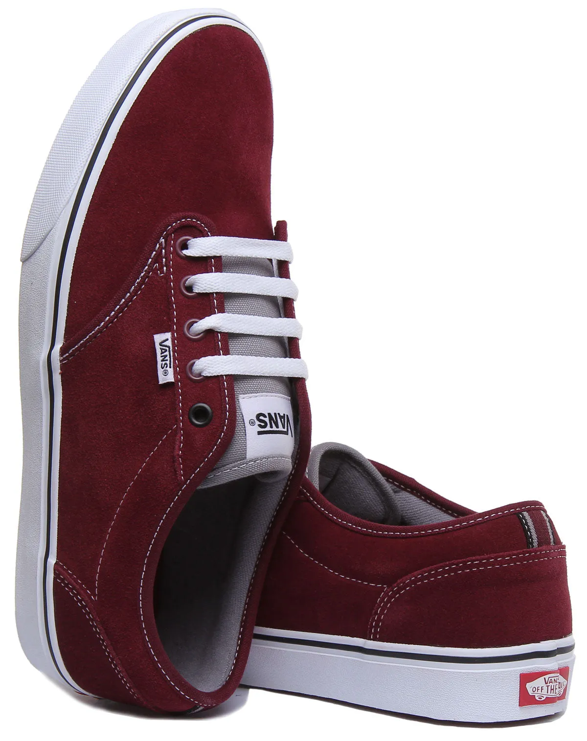 Vans Atwood Casual Trainer In Burgundy For Men