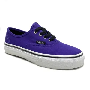 VANS KIDS AUTHENTIC DARK PURPLE TRUE WHITE UNISEX TRAINERS