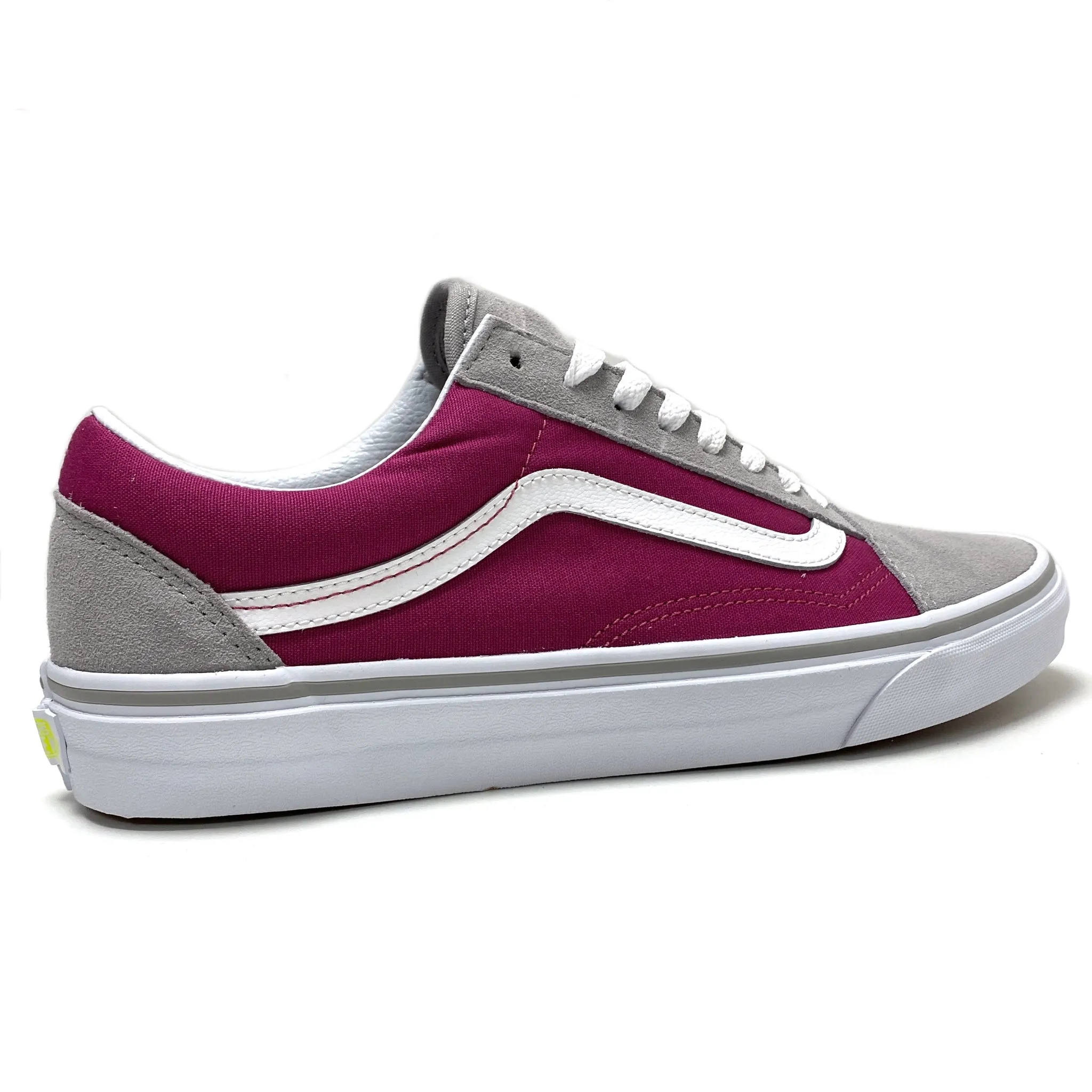 VANS OLD SKOOL DRIZZLE SANGRIA PURPLE WHITE TRAINERS (UK 9)