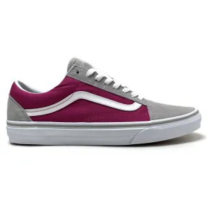 VANS OLD SKOOL DRIZZLE SANGRIA PURPLE WHITE TRAINERS (UK 9)
