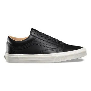 Vans Old Skool (Lux Leather) Black Porcini True White Trainers (UK 4 EUR 36.5)