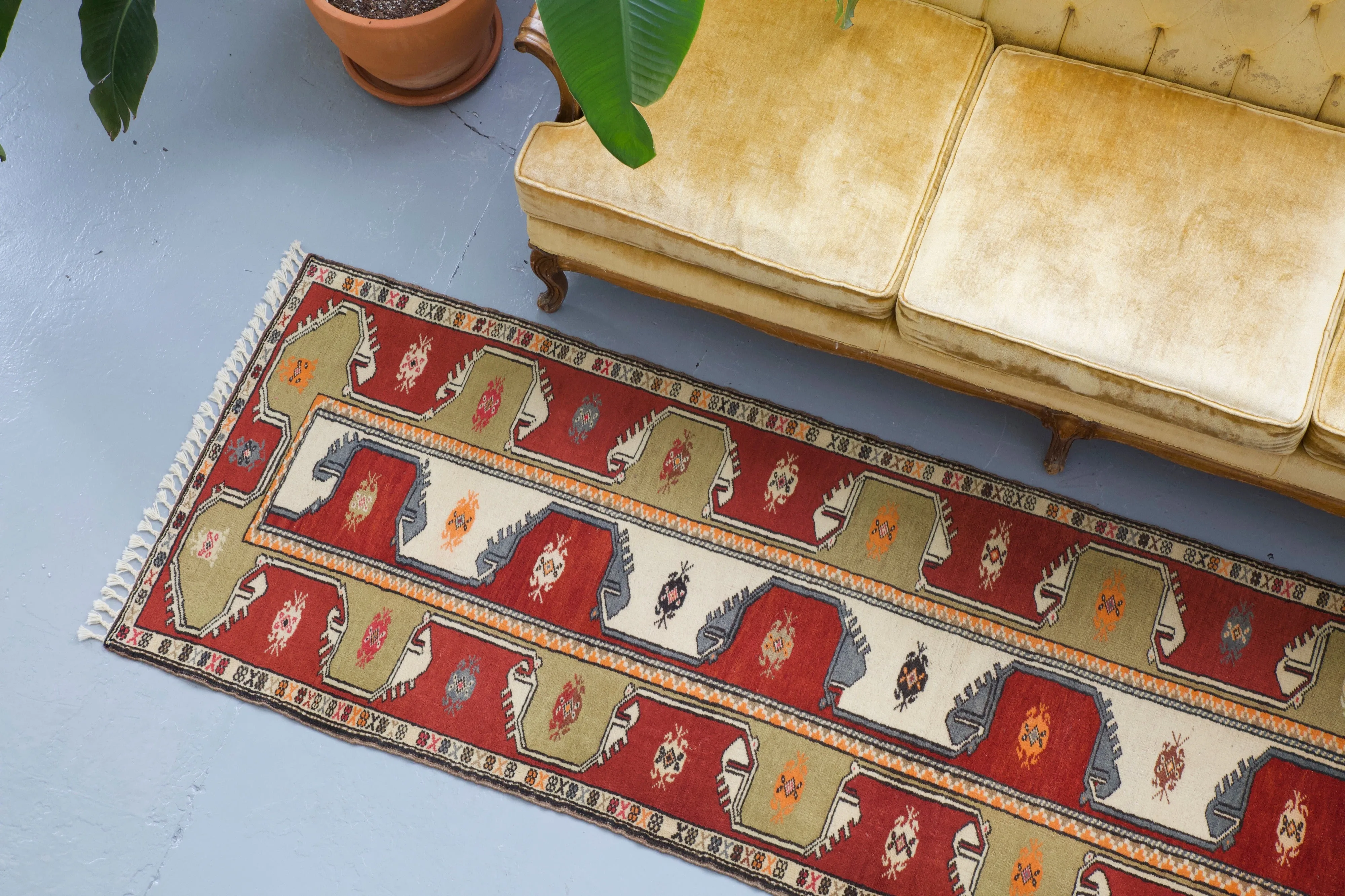 Vintage Milas Runner Rug 2'8"x9'5"
