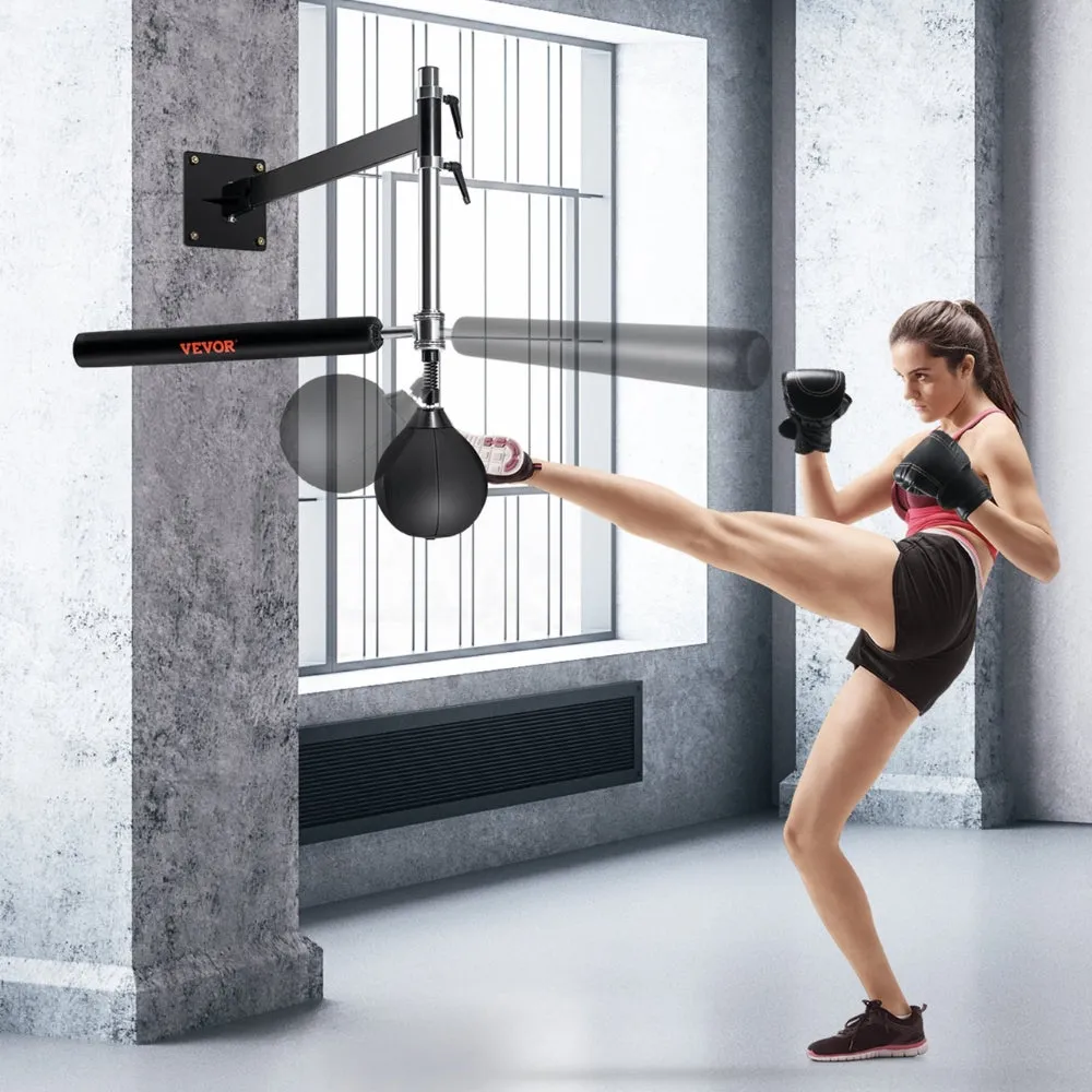 Wall Mount Boxing Spinning Bar with Punching Ball