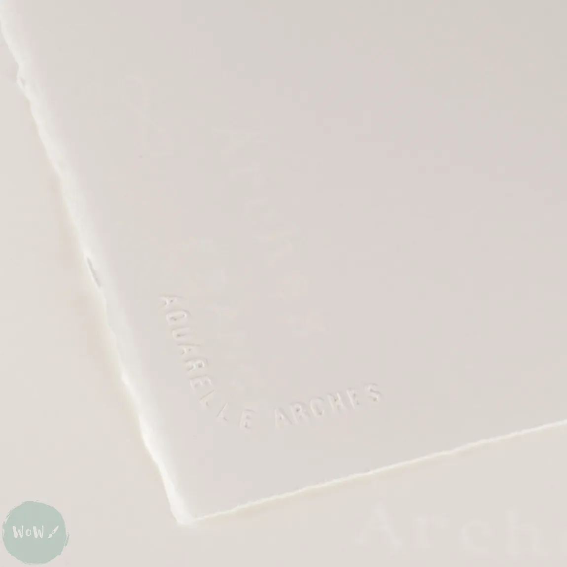 Watercolour Paper - BLOCK - ARCHES Aquarelle -  SATINE (HOT PRESSED / SMOOTH)  140 lb/ 300 gsm WHITE  26 x 36 cm, 10 x 14",