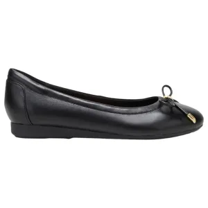 Womens Hush Puppies The Ballet Slipper Black Comfy Shoe