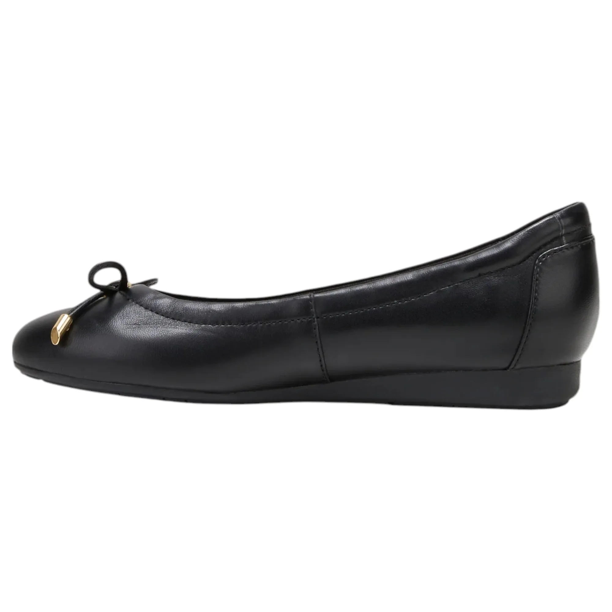 Womens Hush Puppies The Ballet Slipper Black Comfy Shoe