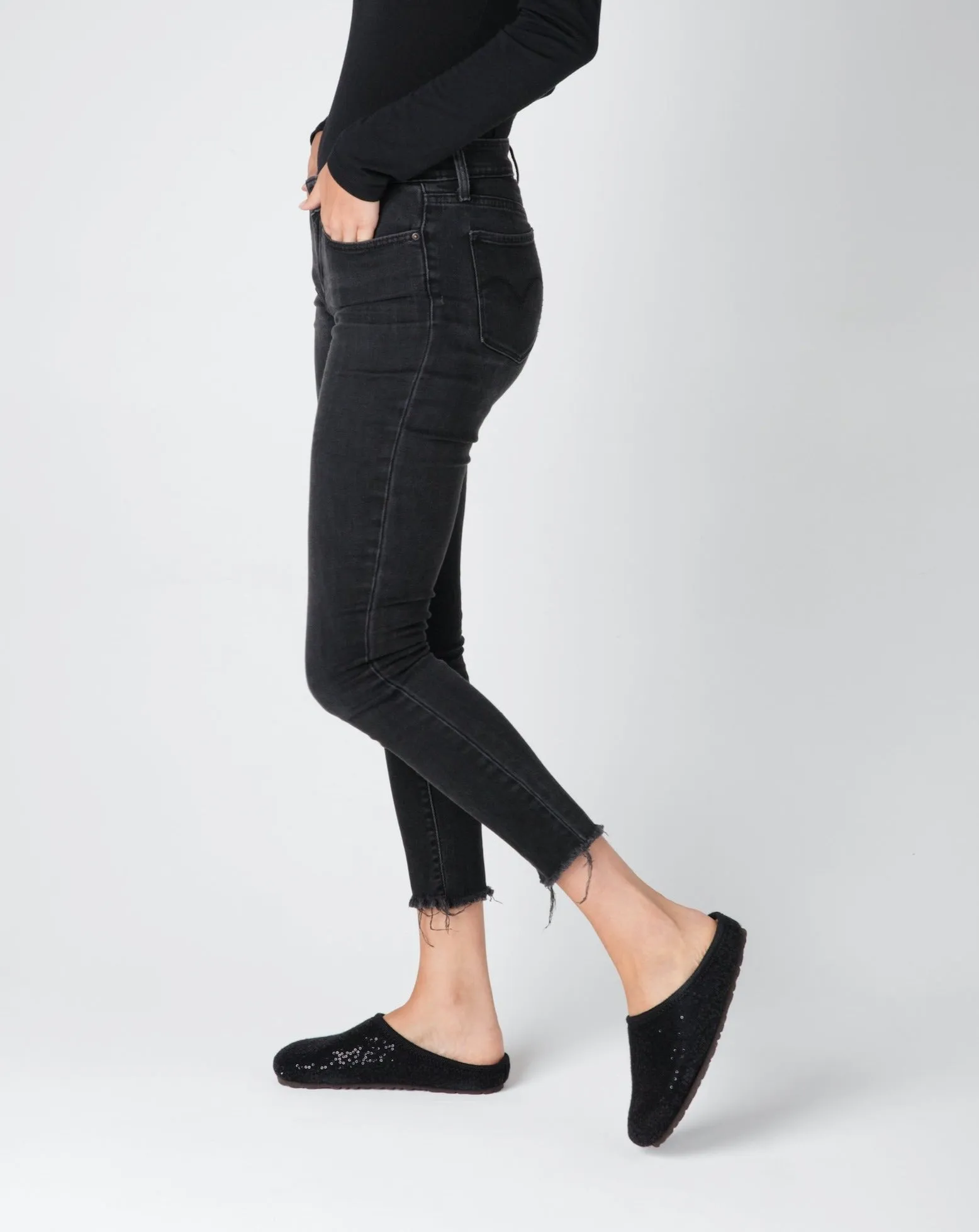 Women's Nebraska Shine Clogs Navy