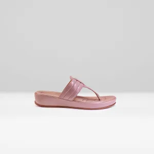WOMENS PEACH CASUAL SLIPPERS
