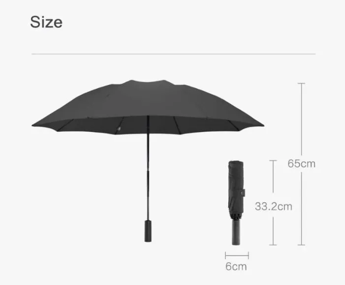 Xiaomi Urevo/90 Fun Automatic Reverse Folding Umbrella With Night Led Light