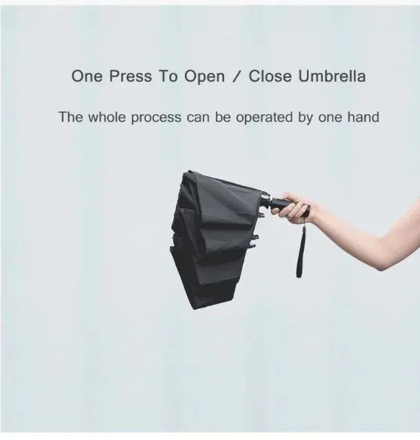 Xiaomi Urevo/90 Fun Automatic Reverse Folding Umbrella With Night Led Light